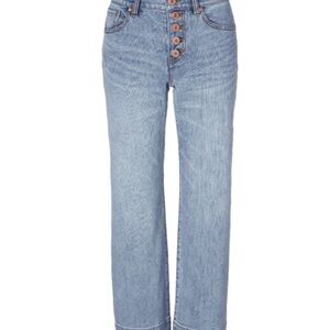 CAbi Palm Beach Crop Jeans Relaxed Fit size 14